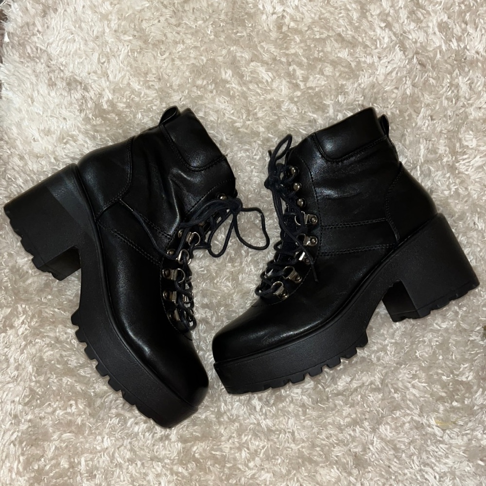Nasty Gal combat booties